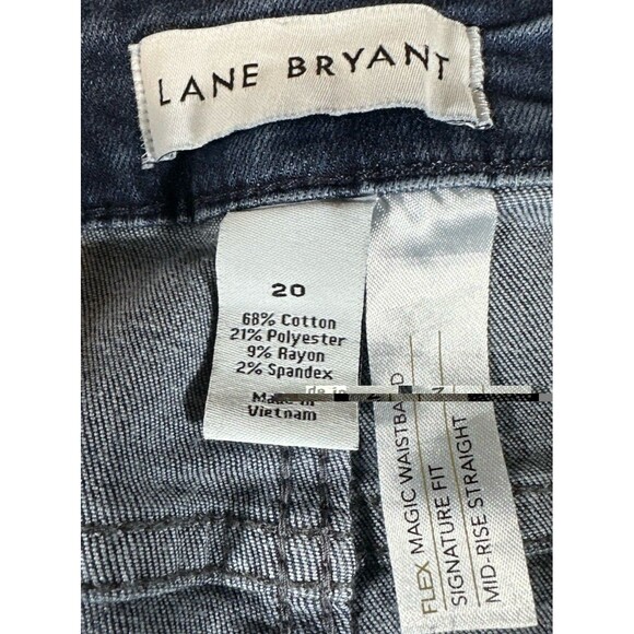 Lane Bryant Women's Blue Denim Mid Rise Skinny Jeans Size 20 - Picture 5 of 8